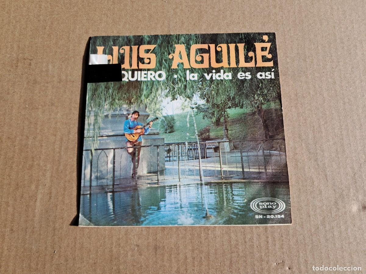 Discos de vinilo: LUIS AGUILE - TE QUIERO SINGLE 1968 - Foto 1