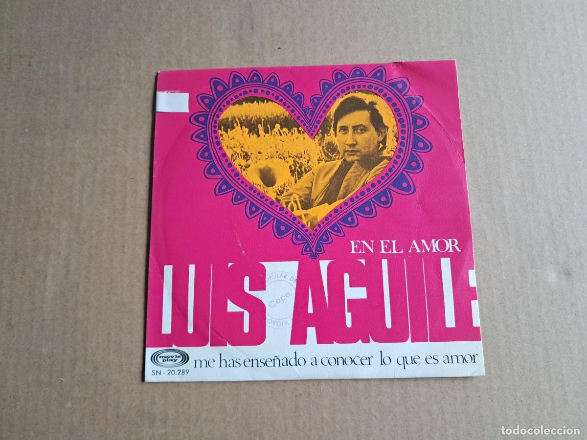 Discos de vinilo: LUIS AGUILE - EN EL AMOR SINGLE 1969 - Foto 1