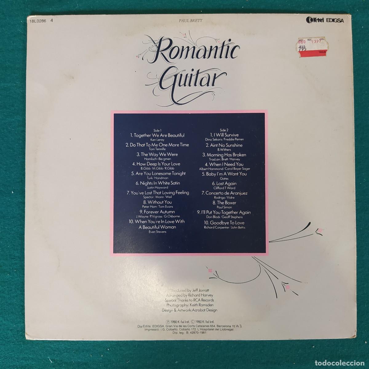 Discos de vinilo: Paul Brett &ndash; Romantic Guitar - Foto 2