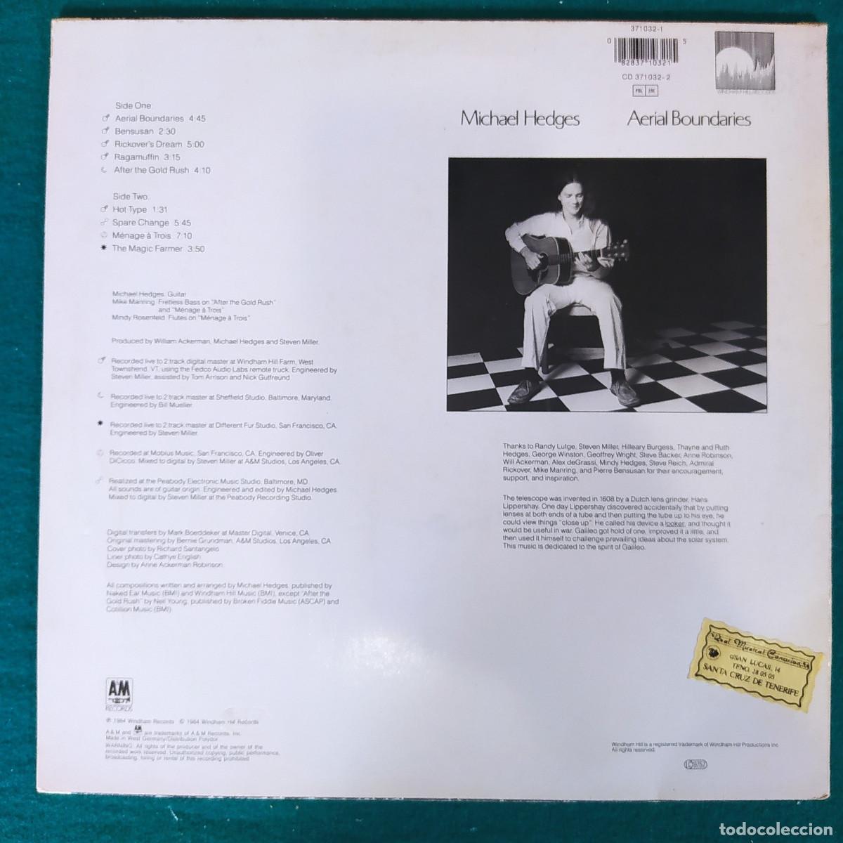 Discos de vinilo: Michael Hedges &ndash; Aerial Boundaries - Foto 2
