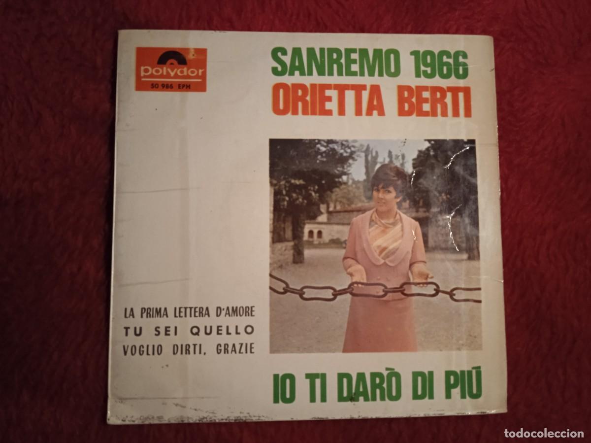 Discos de vinilo: Orietta Berti San Remo 1966 disco EP - Foto 1