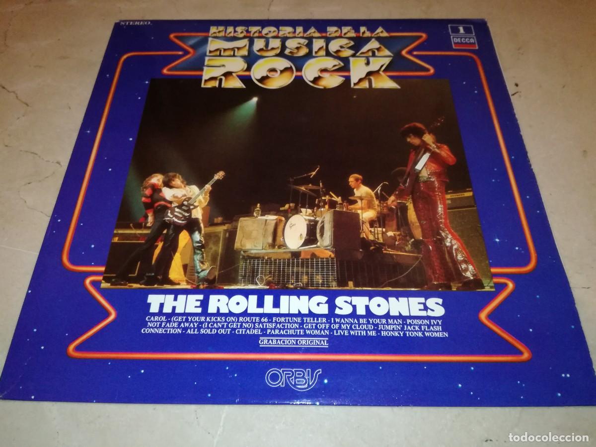 Discos de vinilo: THE ROLLING STONES-HISTORIA DE LA MUSICA ROCK-ORIGINAL ESPA&Ntilde;OL 1981-GRABACION ORIGINAL-N&ordm; 1