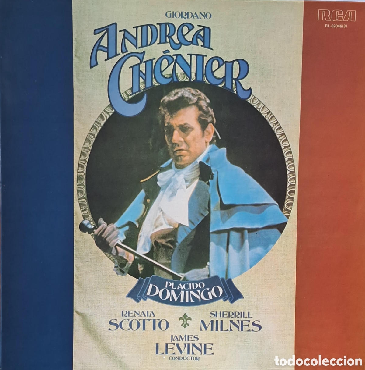 Discos de vinilo: Caja Andrea Ch&eacute;nier. Giordano. Dtor: J. Levine - Foto 1