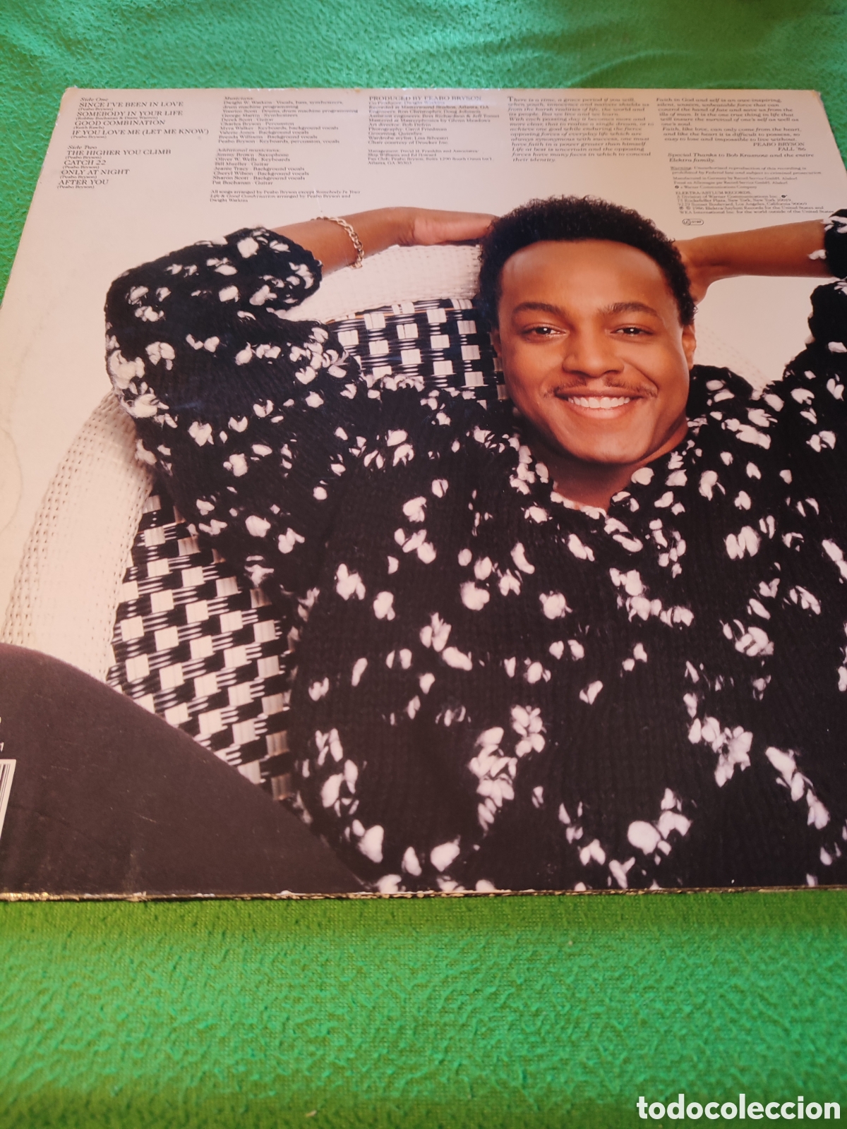 Discos de vinilo: Peabo Bryson - Quiet storm vinilo Lp - Foto 2