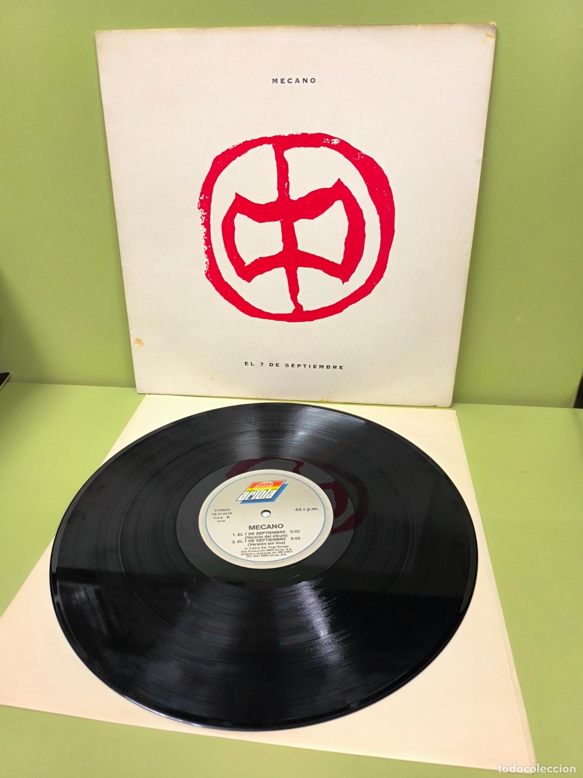 Discos de vinilo: MAXI SINGLE DISCO VINILO MECANO EL 7 DE SEPTIEMBRE - Foto 1