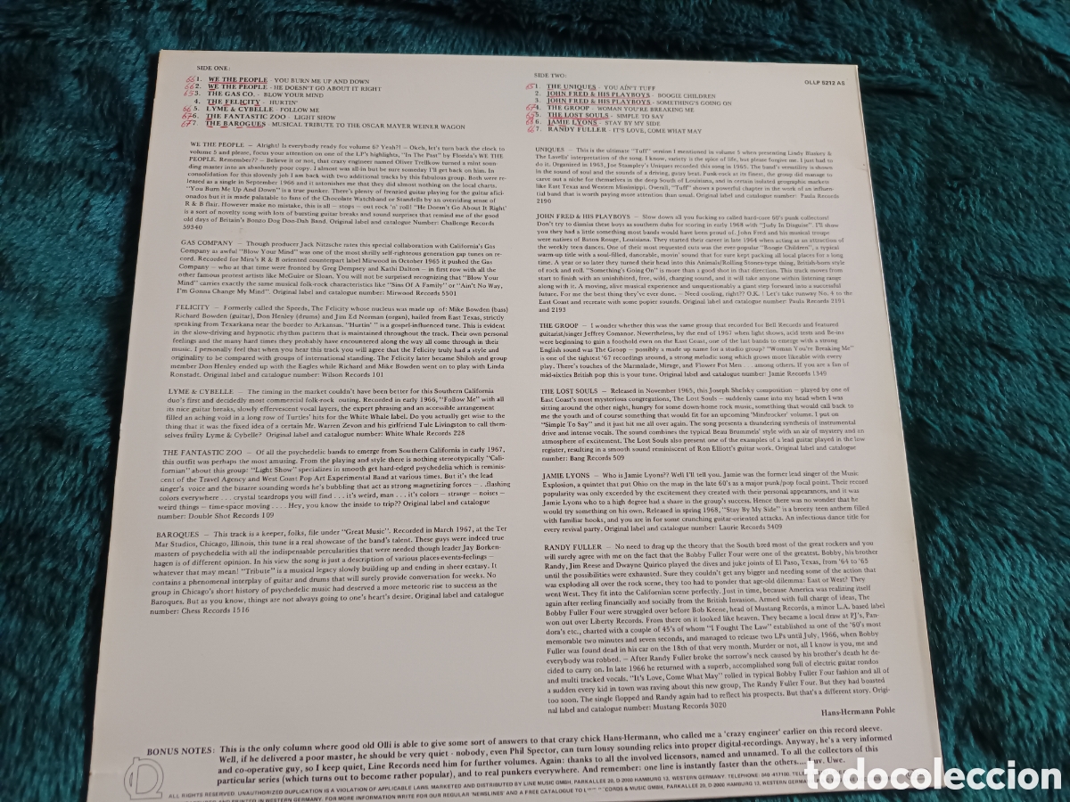 Discos de vinilo: Varios Mindrocker vol 6 lp - Foto 2