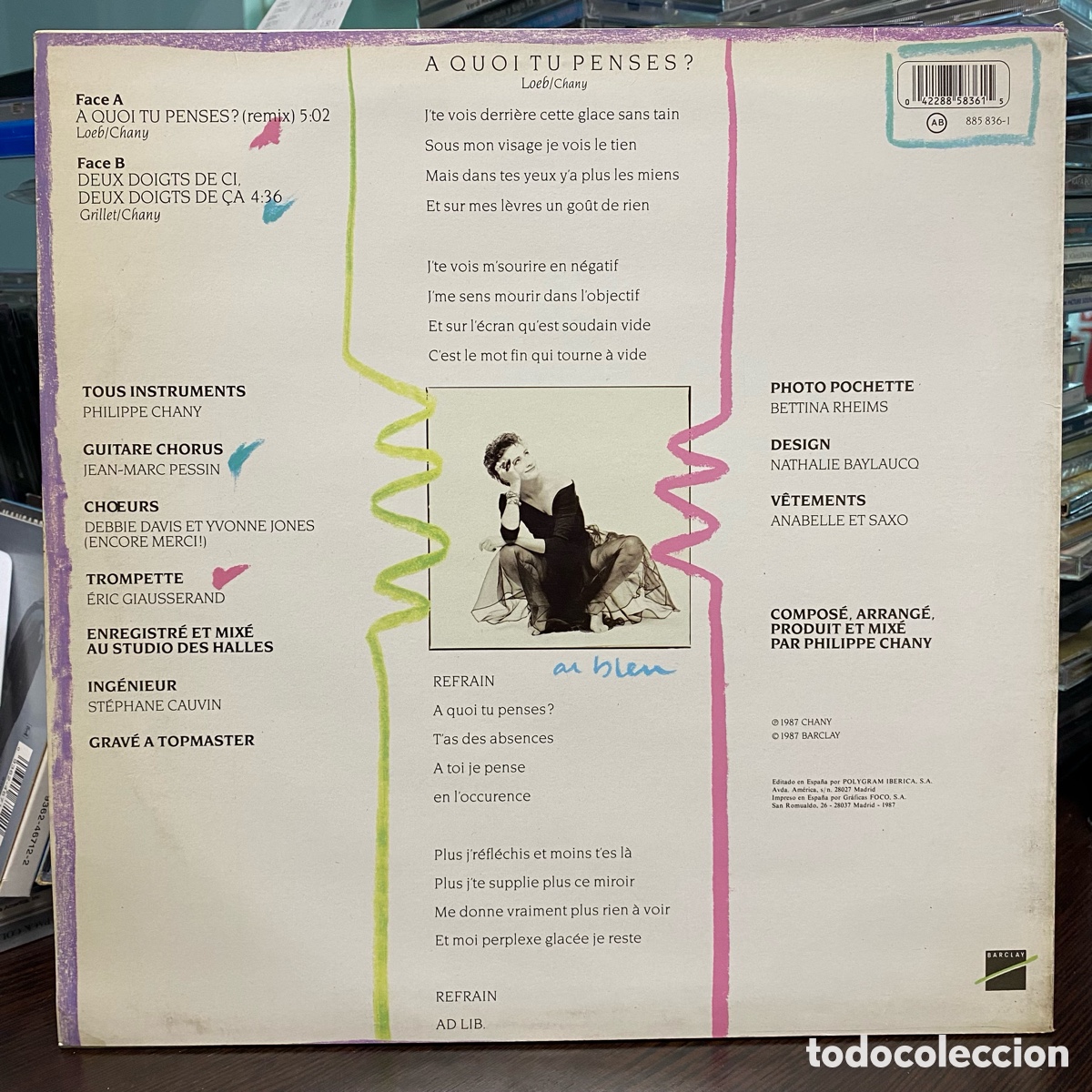 Discos de vinilo: Caroline Loeb - A Quoi Tu Penses? (12&rdquo;) - Foto 2