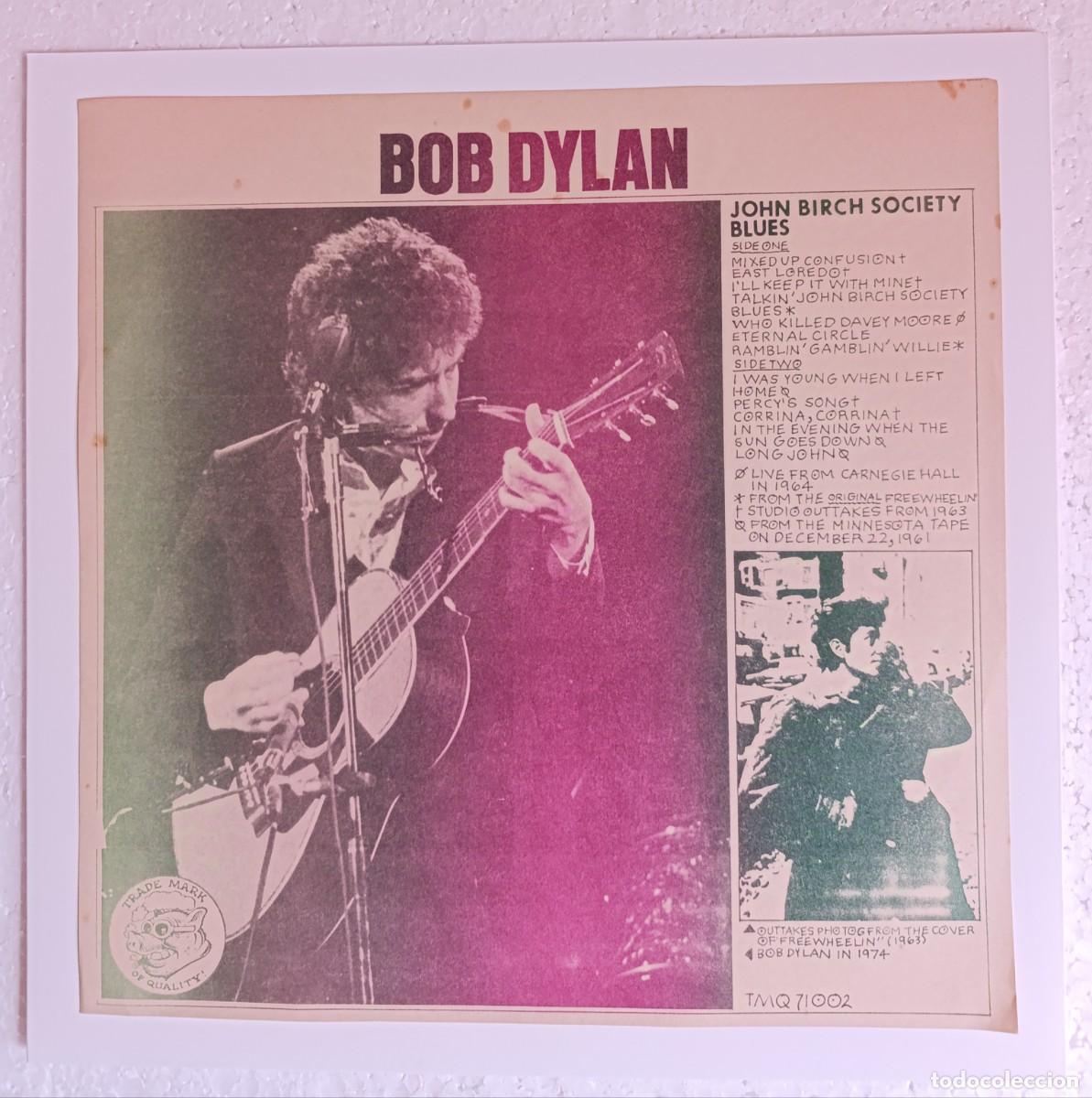 Discos de vinilo: Bob Dylan . John Birch Society Blues(bootleg) - Foto 1