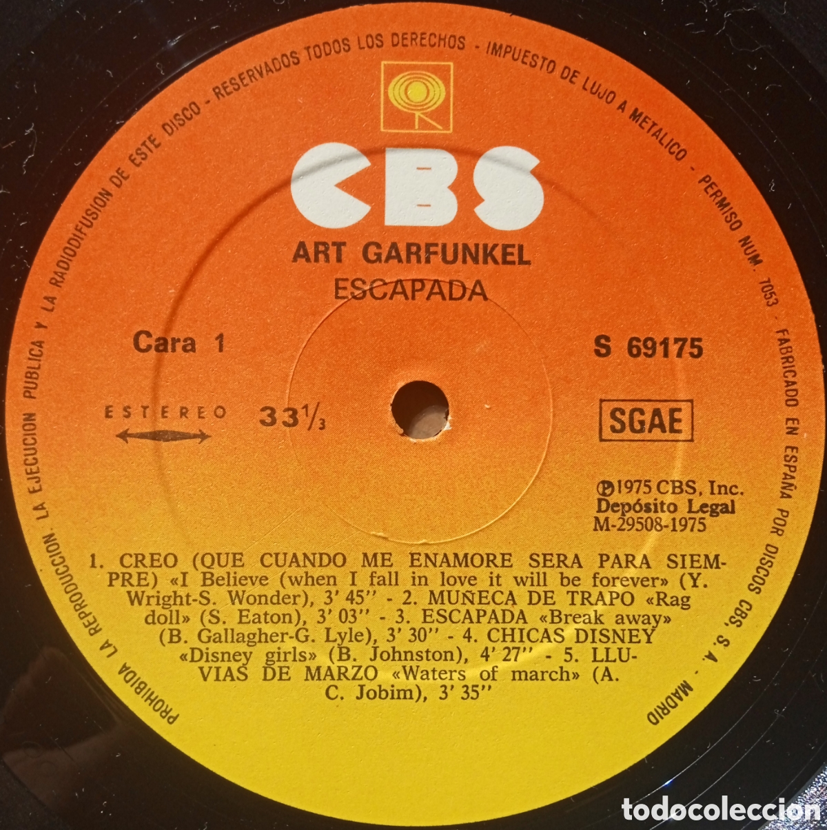 Discos de vinilo: Disco de vinilo Art Garfunkel - Foto 3