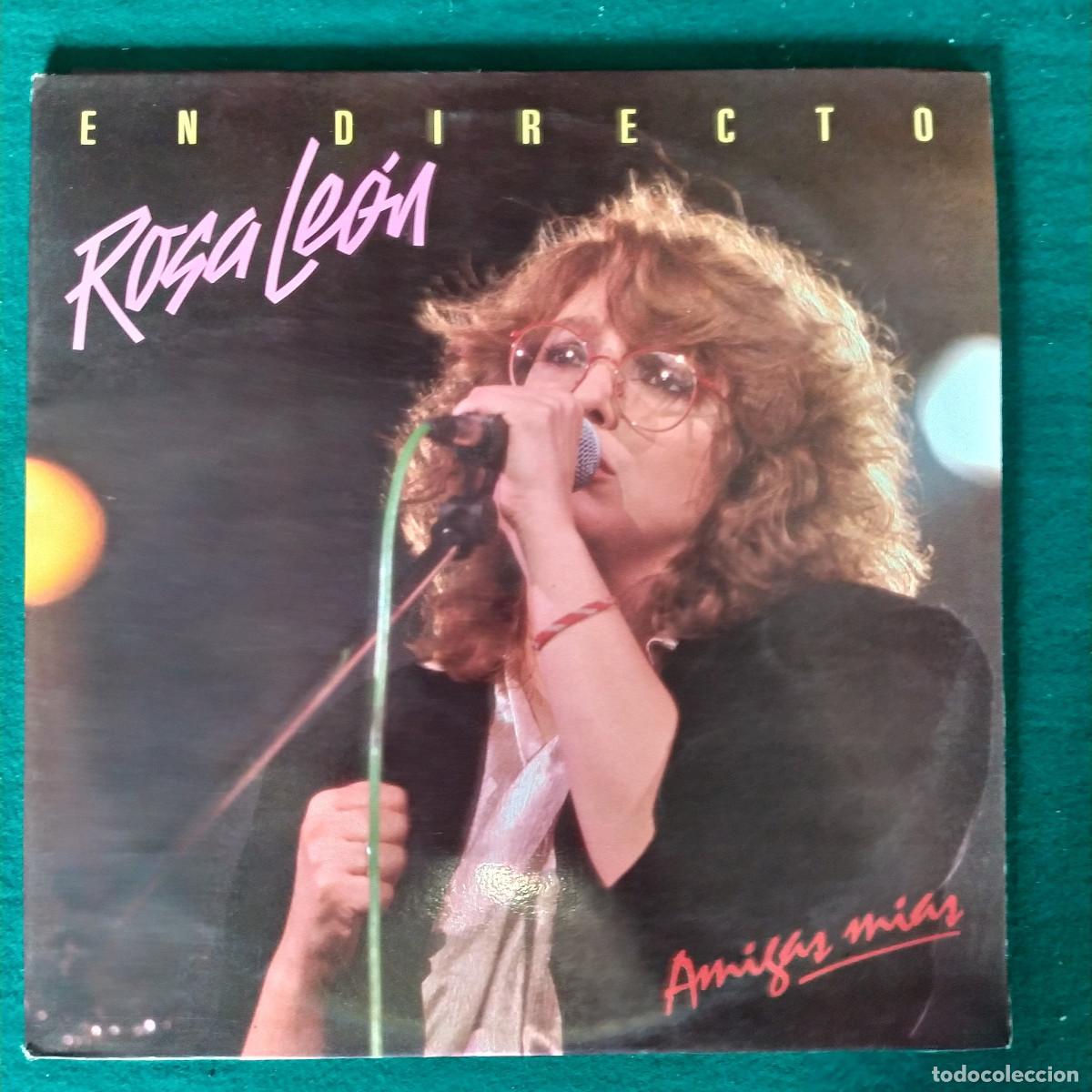 Discos de vinilo: Rosa Le&oacute;n &ndash; Amigas Mias (En Directo) - Foto 1