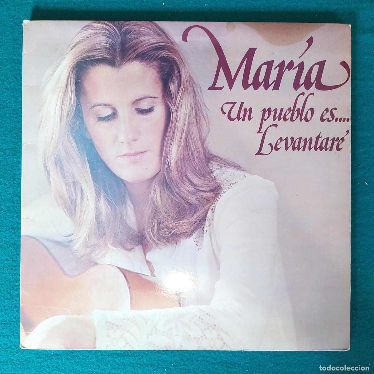 Discos de vinilo: Mar&iacute;a* &ndash; Un Pueblo Es... Levantar&eacute; - Foto 1