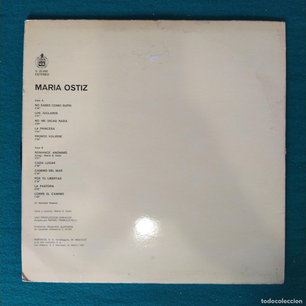 Discos de vinilo: Maria Ostiz &ndash; Maria Ostiz - Foto 2