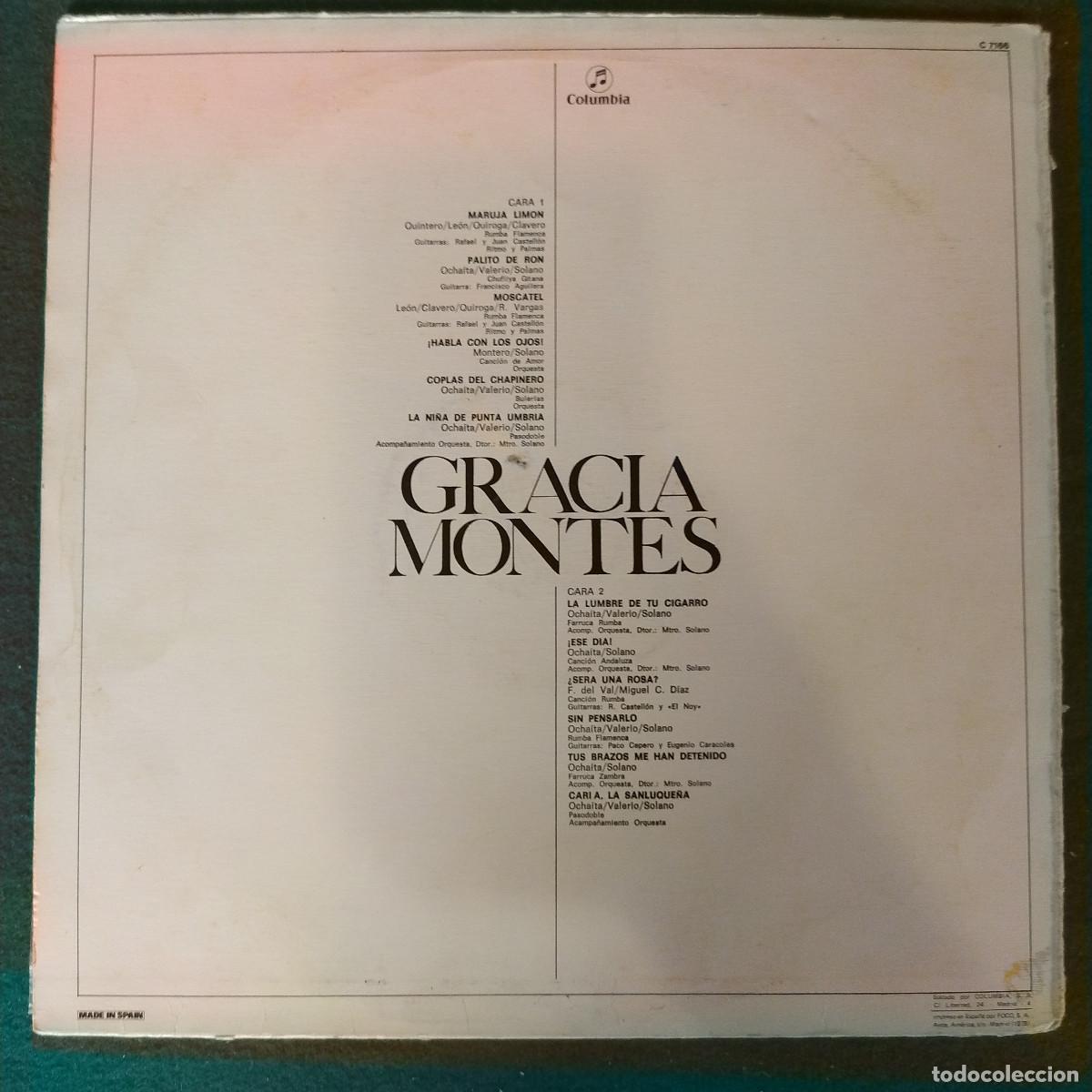Discos de vinilo: Gracia Montes &ndash; Gracia Montes - Foto 2