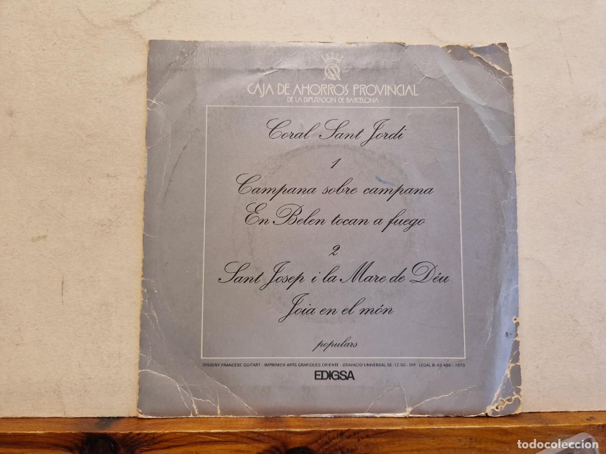 Discos de vinilo: SINGLE. CORAL TANT JORDI. - Foto 1