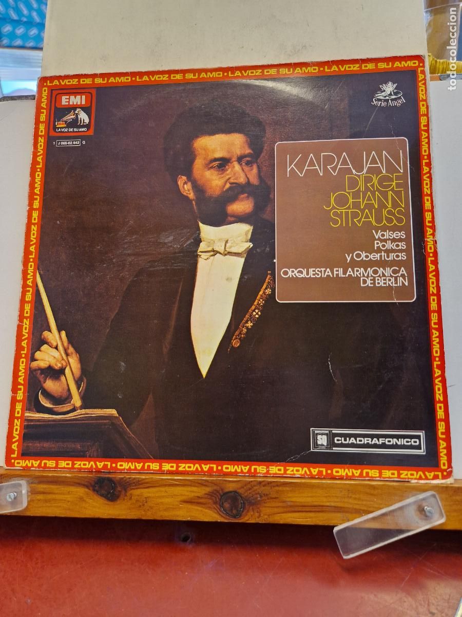 Discos de vinilo: SINGLE. KARAJAN. DIRIGE JOHANN STRAUSS - Foto 1
