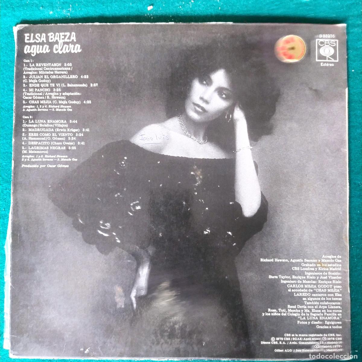 Discos de vinilo: Elsa Baeza &ndash; Agua Clara - Foto 2