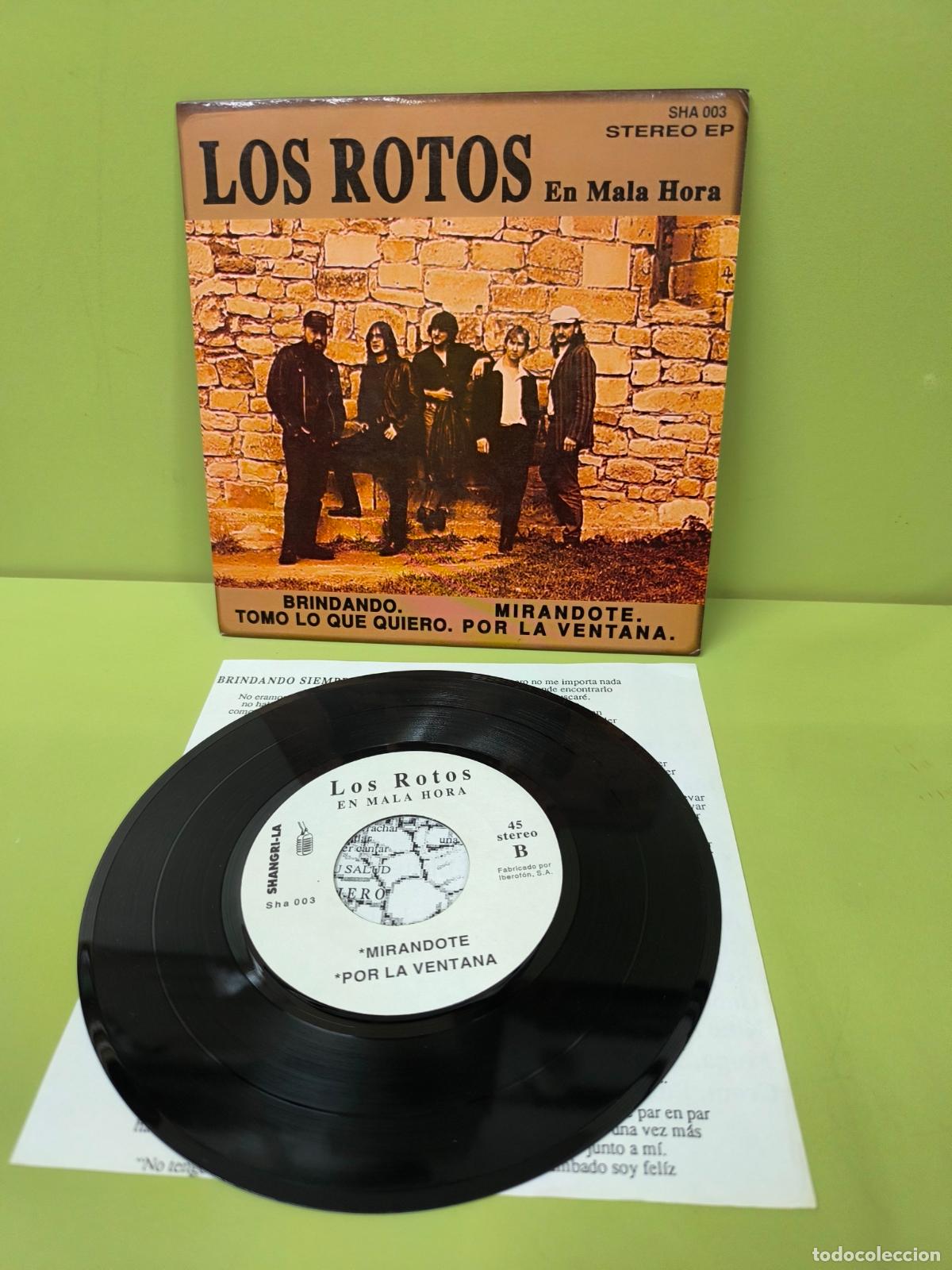 Discos de vinilo: LOS ROTOS - EN MALA HORA - DISCO DE VINILO SINGLE - Foto 1