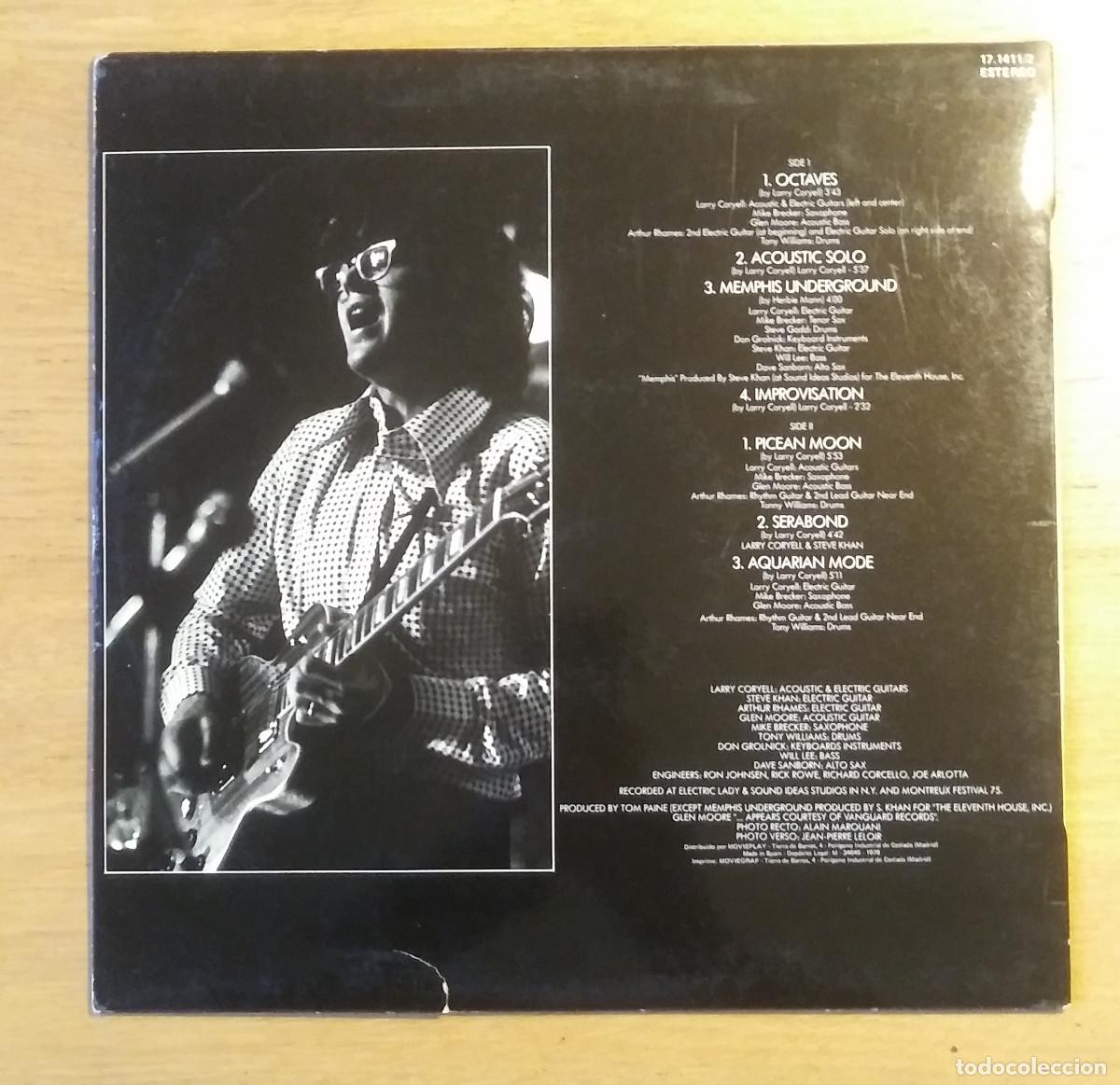 Discos de vinilo: LARRY CORYELL: &rdquo;DIFFERENCE&rdquo; LP VINILO 1978 - JAZZ FUSION - Foto 2