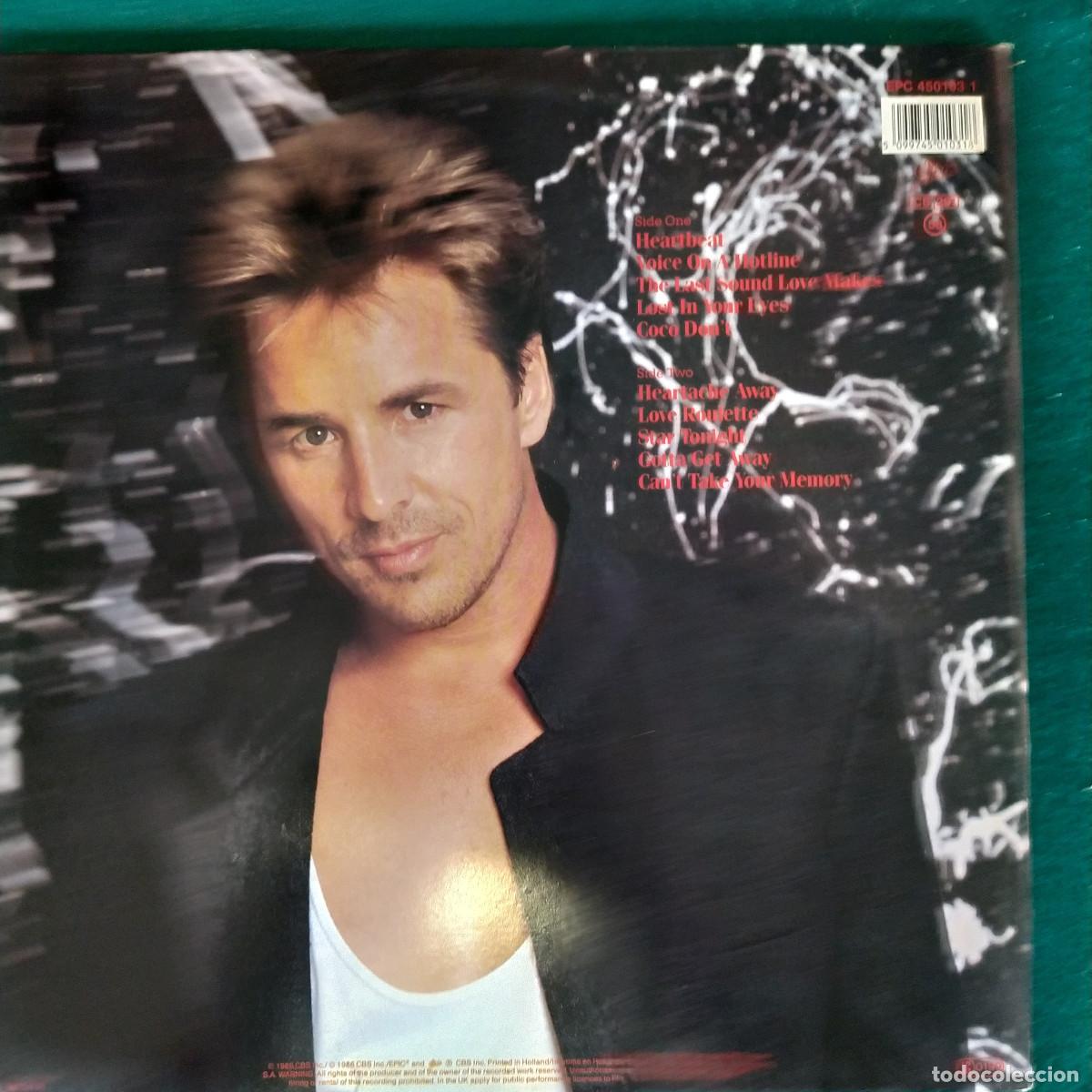 Discos de vinilo: Don Johnson &ndash; Heartbeat - Foto 2