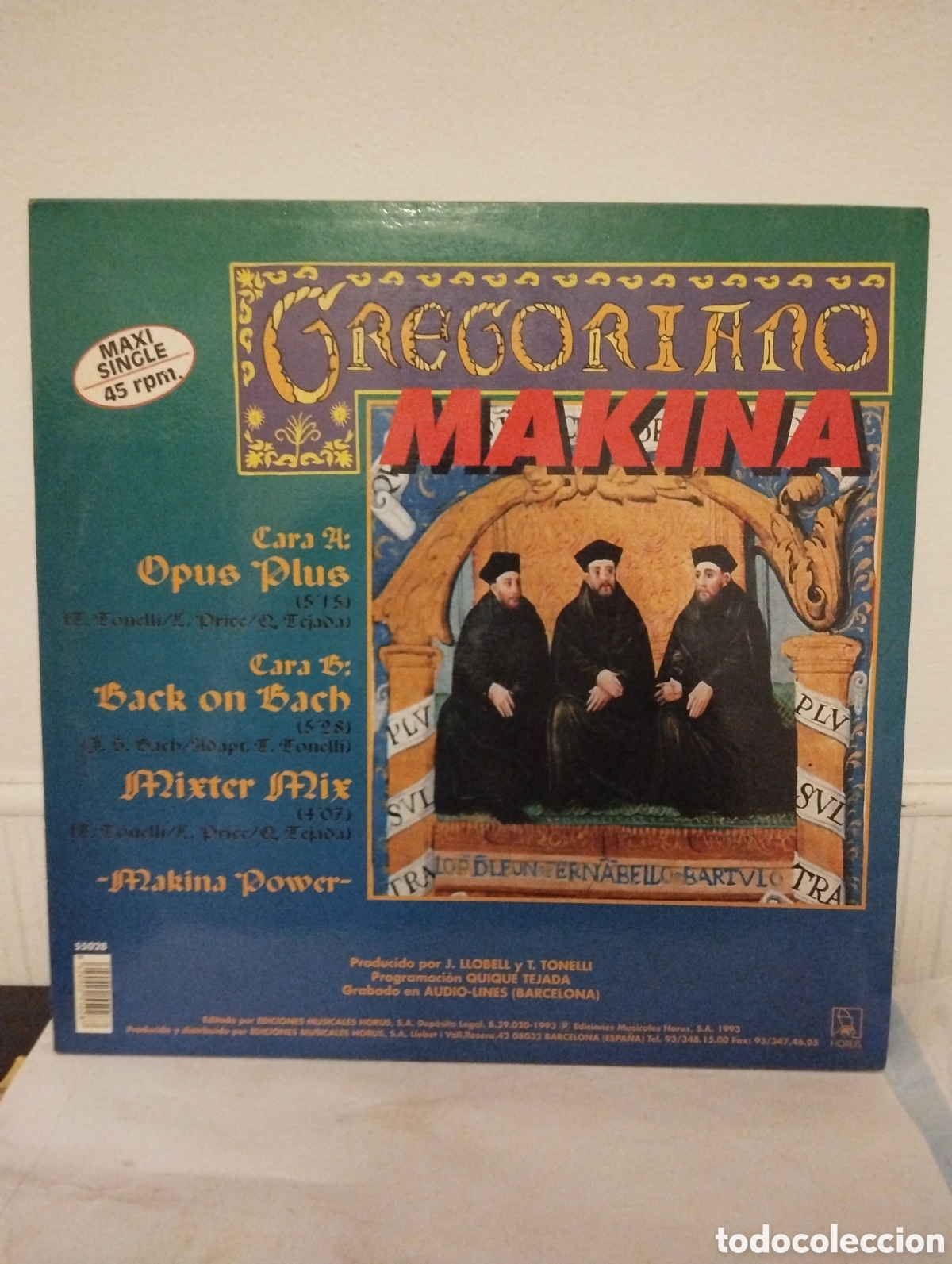 Discos de vinilo: GREGORIANO MAKINA, OPUS PLUS 1993 - Foto 2