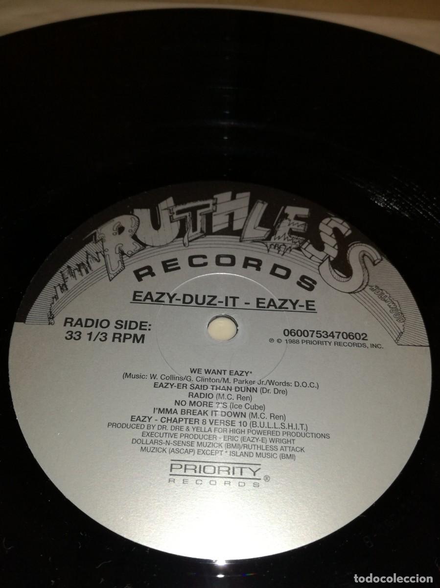 Discos de vinilo: EAZY-E-EAZY-DUZ-IT-EDICI&Oacute;N DE 2013-RUTHLESS RECORDS - Foto 3