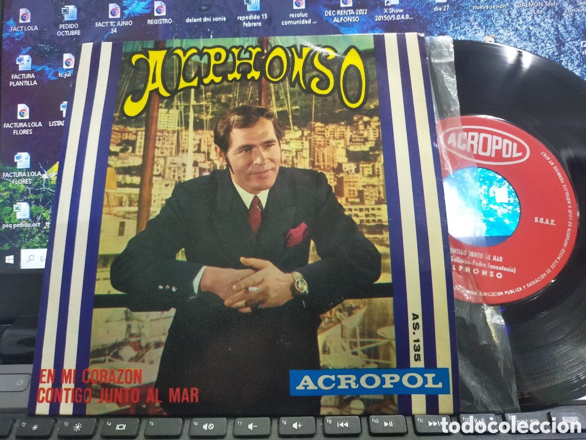 Discos de vinilo: Alphonso single en mi coraz&oacute;n acropol 1970 escuchado - Foto 1
