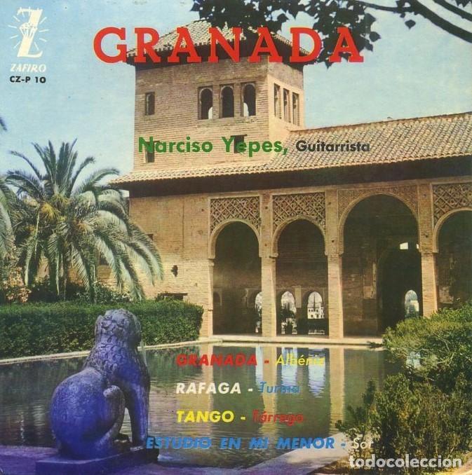 Discos de vinilo: EPs NARCISO YEPES. GRANADA, RAFAGA, TANGO...... SG-1107 - Foto 1