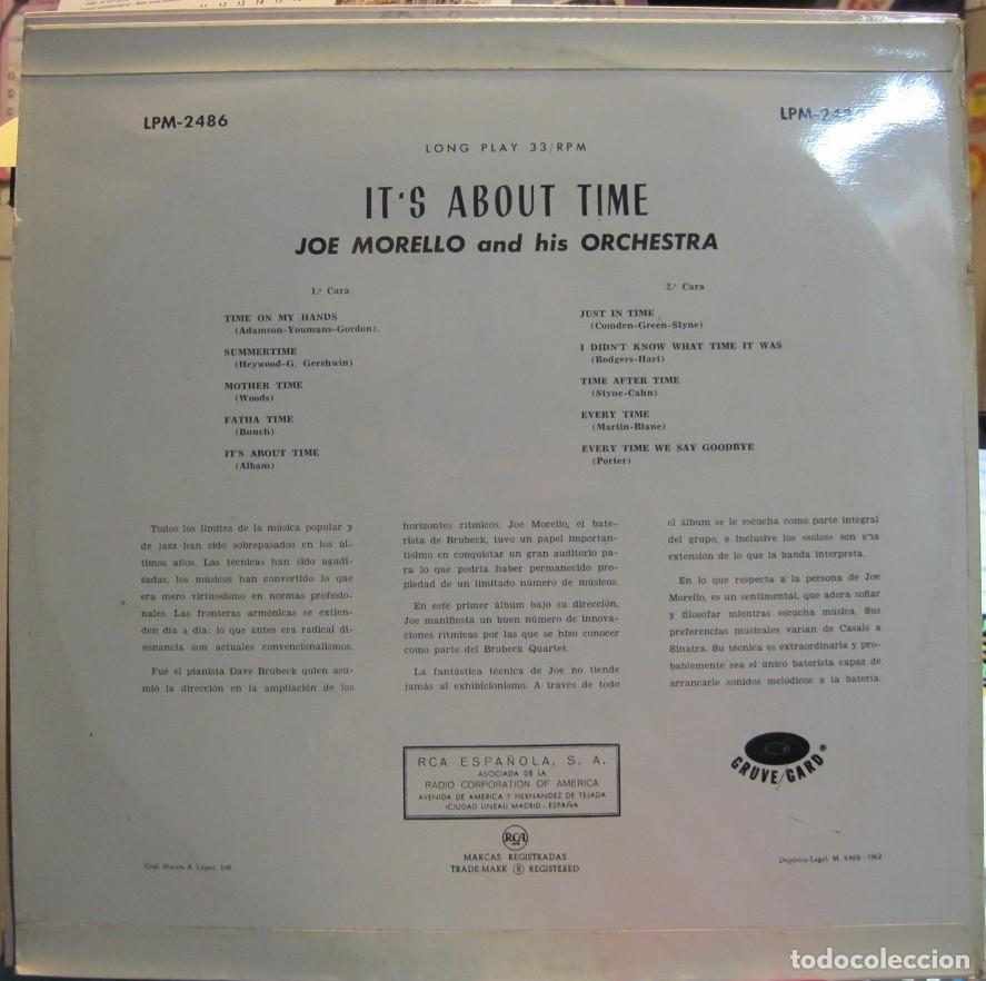 Discos de vinilo: Joe Morello &ndash; Its About Time - Foto 2