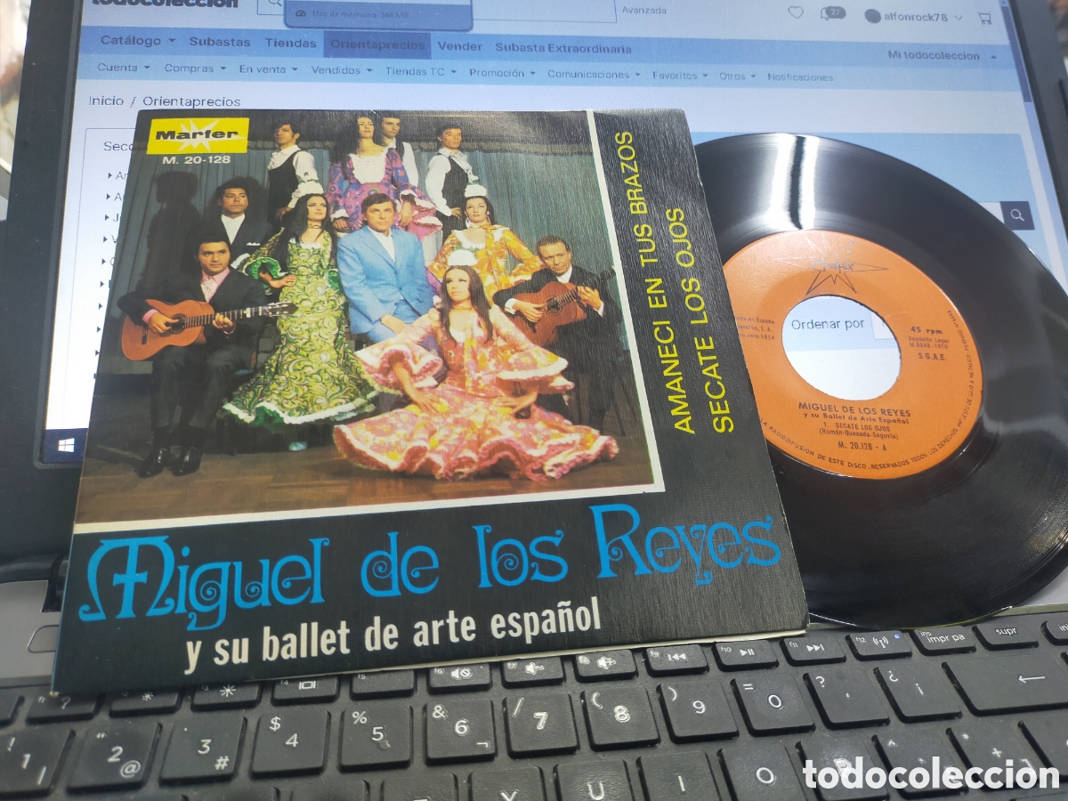 Discos de vinilo: Miguel de los Reyes single secate los ojos 1970 - Foto 1