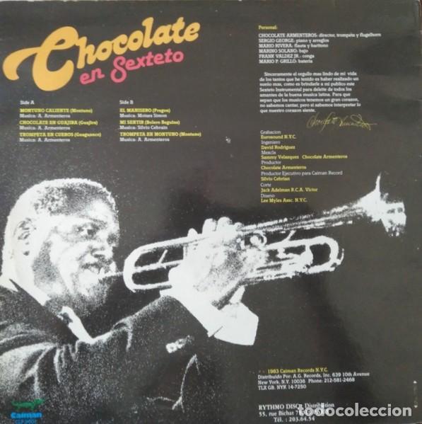 Discos de vinilo: Alfredo &rdquo;Chocolate&rdquo; Armenteros &ndash; Chocolate En Sexteto - Foto 2