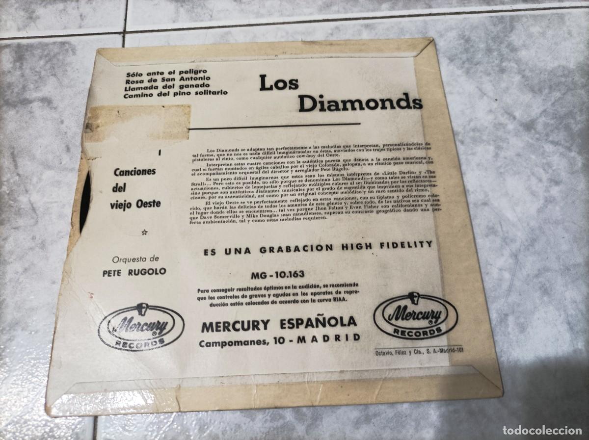 Discos de vinilo: Los Diamonds ep original - Foto 2