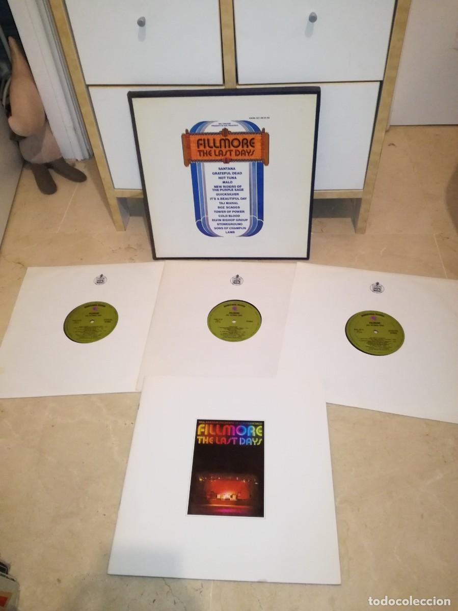 Discos de vinilo: FILLMORE-THE LAST DAYS-CAJA CON 3 LPs + AMPLIO LIBRETO-ORIGINAL ESPA&Ntilde;OL 1972-WAGNER BROS RECORDS