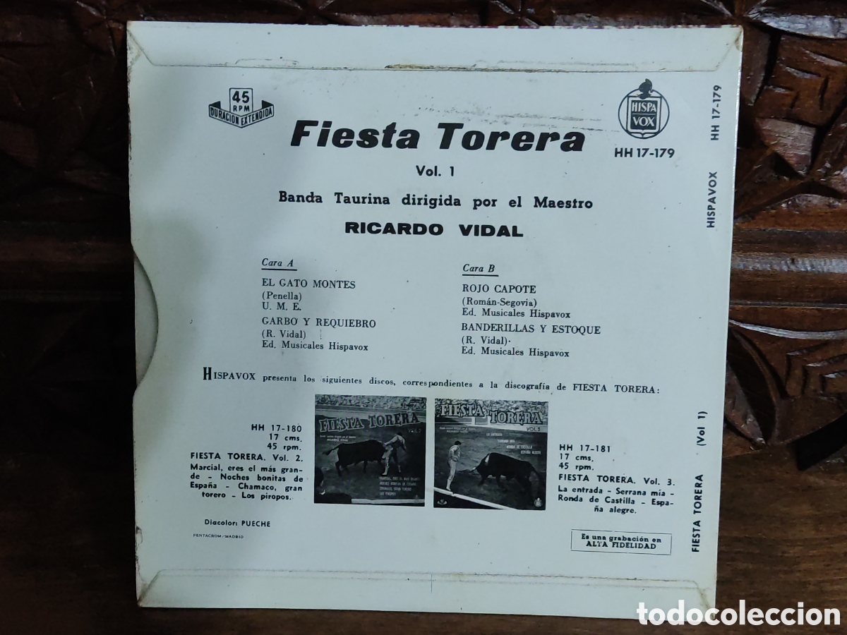 Discos de vinilo: EP. Fiesta Torera Vol 1 - Foto 2