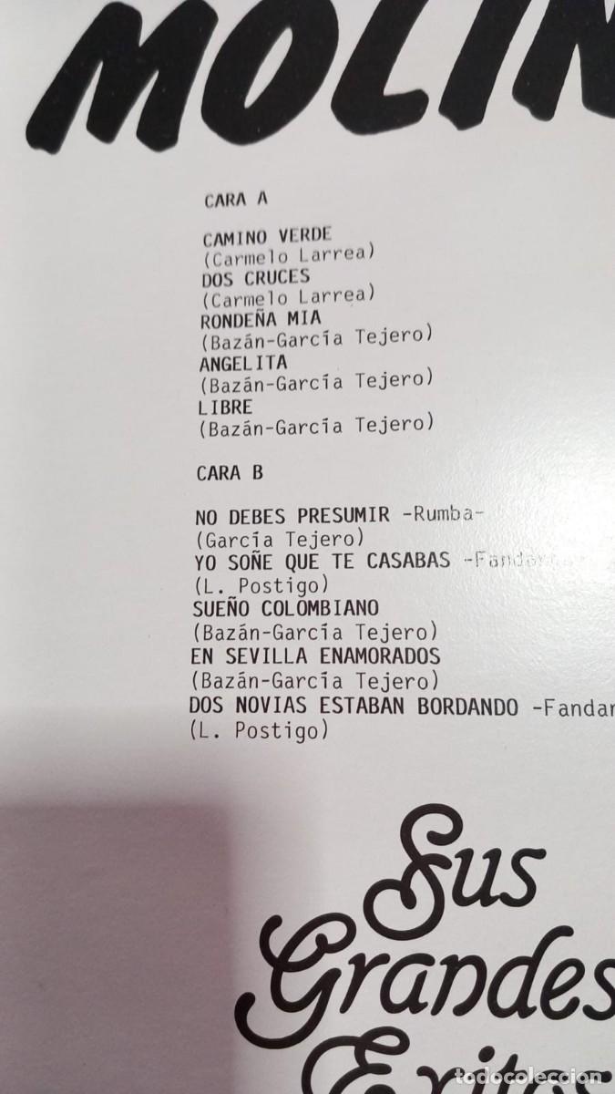 Discos de vinilo: Antonio Molina sus grandes &eacute;xitos vinilo - Foto 2