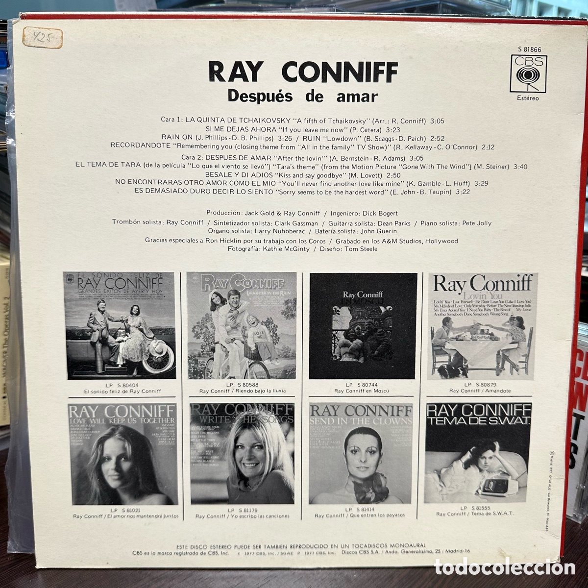 Discos de vinilo: Ray Conniff - After The Lovin (LP, Album) - Foto 2