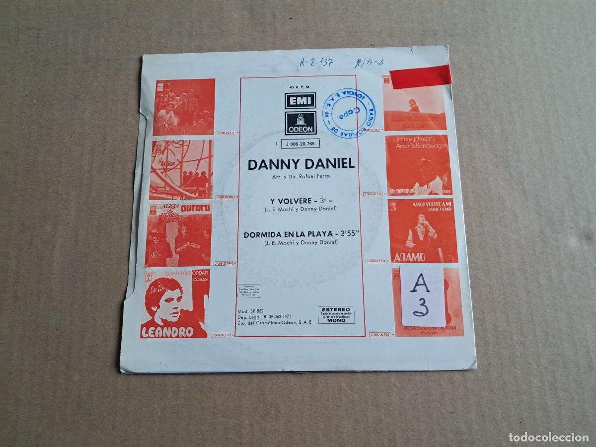 Discos de vinilo: DANNY DANIEL - Y VOLVERE SINGLE 1971 - Foto 3