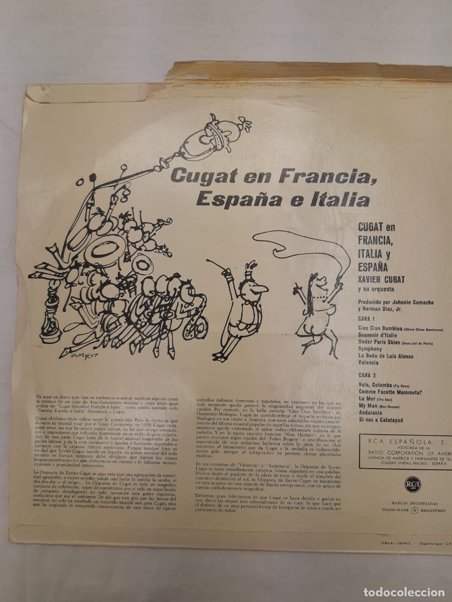 Discos de vinilo: LP Cugat en Francia, Espa&ntilde;a e Italia - Foto 2