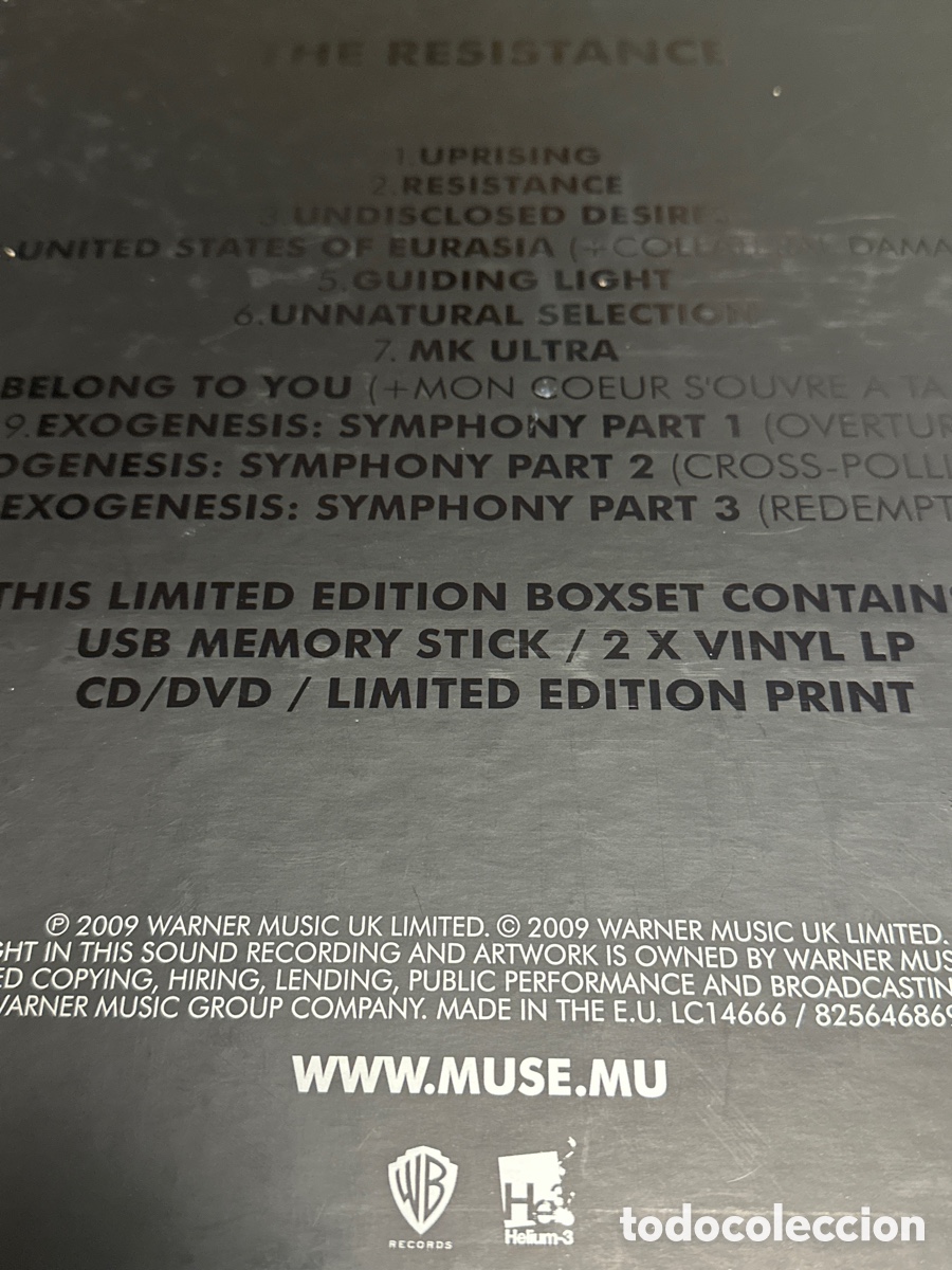 Discos de vinilo: MUSE The Resistance caja de vinilos, CD y DVD - Foto 10