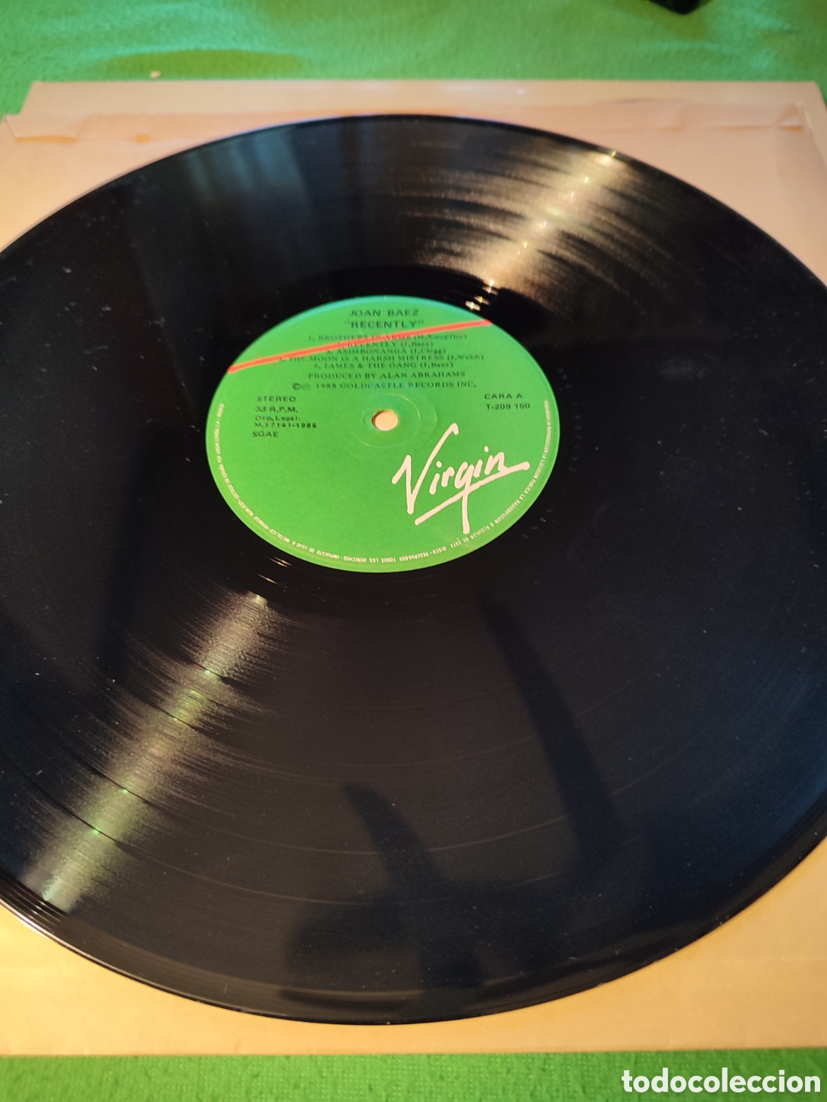 Discos de vinilo: Joan B&aacute;ez - Recently vinilo Lp - Foto 3
