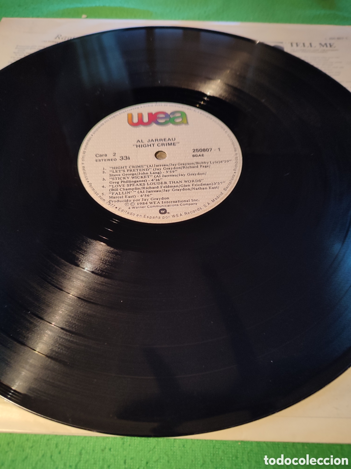 Discos de vinilo: Al Jarreau - High crime Vinilo Lp - Foto 3