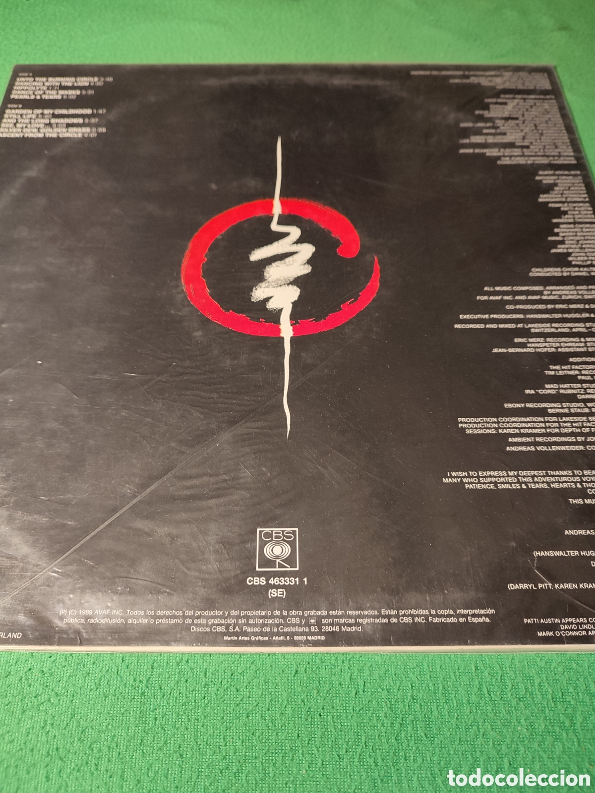 Discos de vinilo: Andreas Vollenweider - Dancing whit the lion - Foto 2