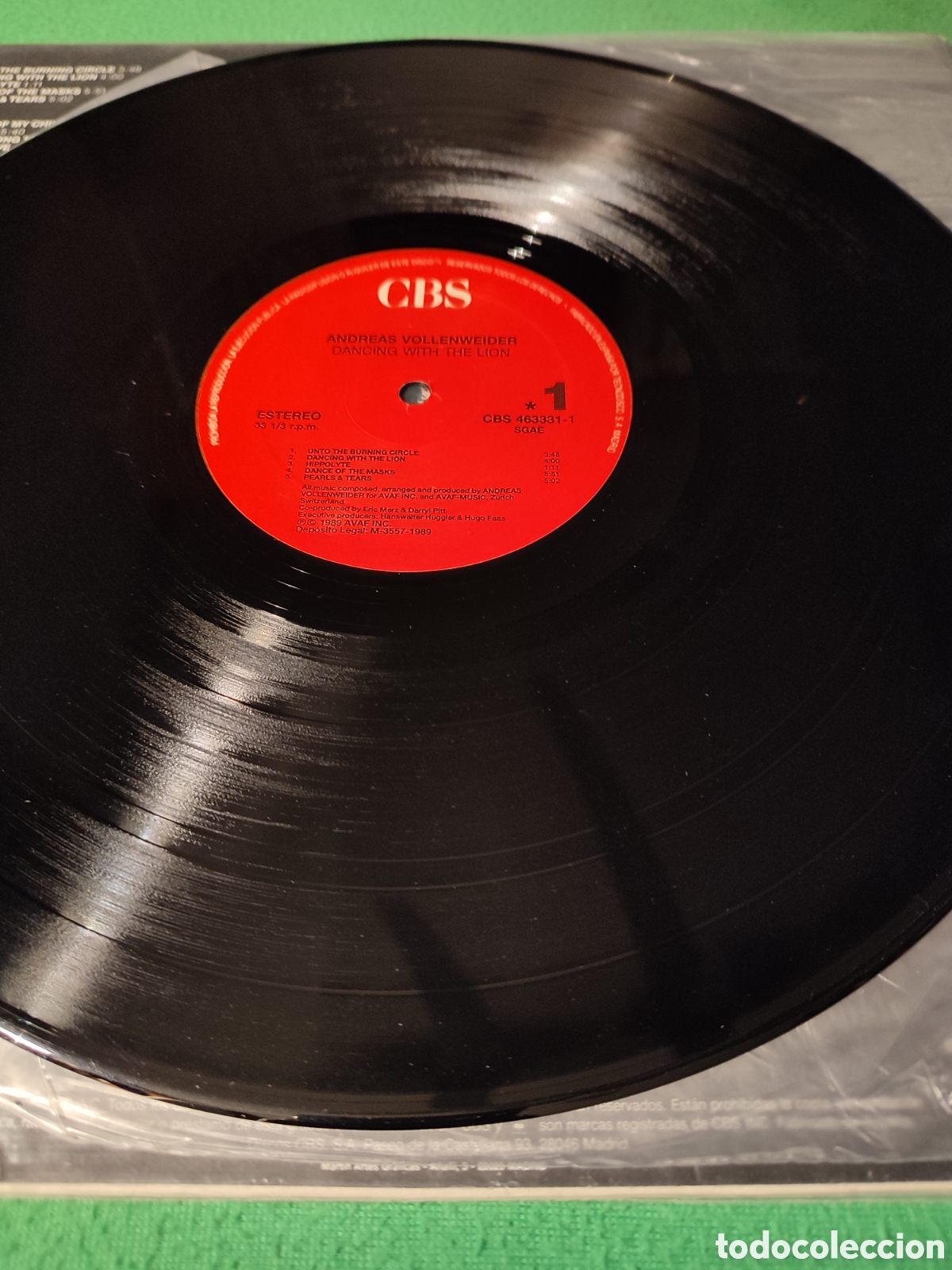 Discos de vinilo: Andreas Vollenweider - Dancing whit the lion - Foto 3