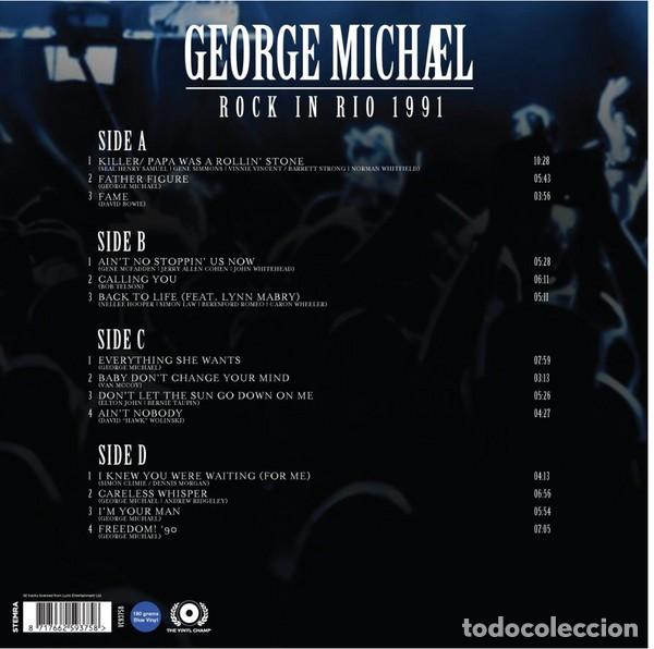 Discos de vinilo: George Michael &ndash; Rock In Rio 1991 2 LP - Foto 2