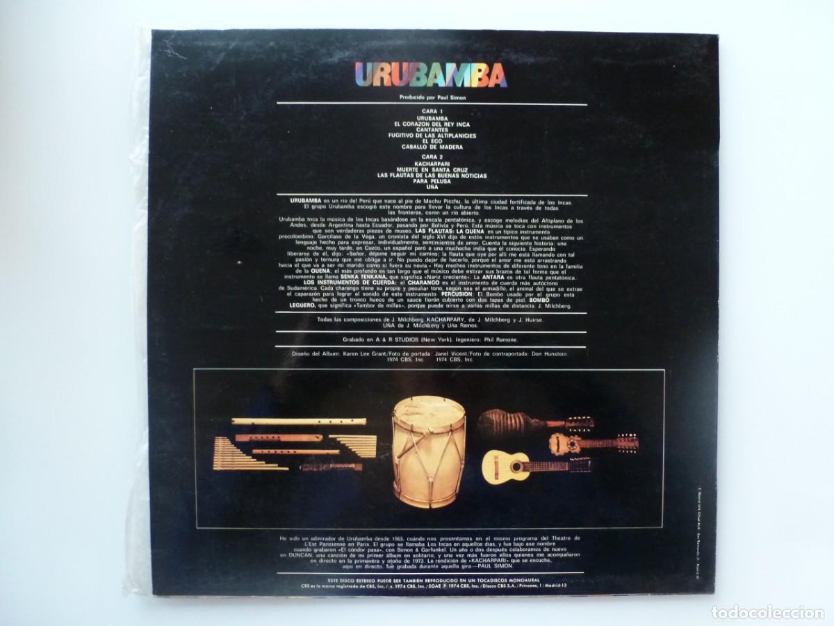 Discos de vinilo: URUBAMBA (LP CBS 1974 ESPA&Ntilde;A) - Foto 2