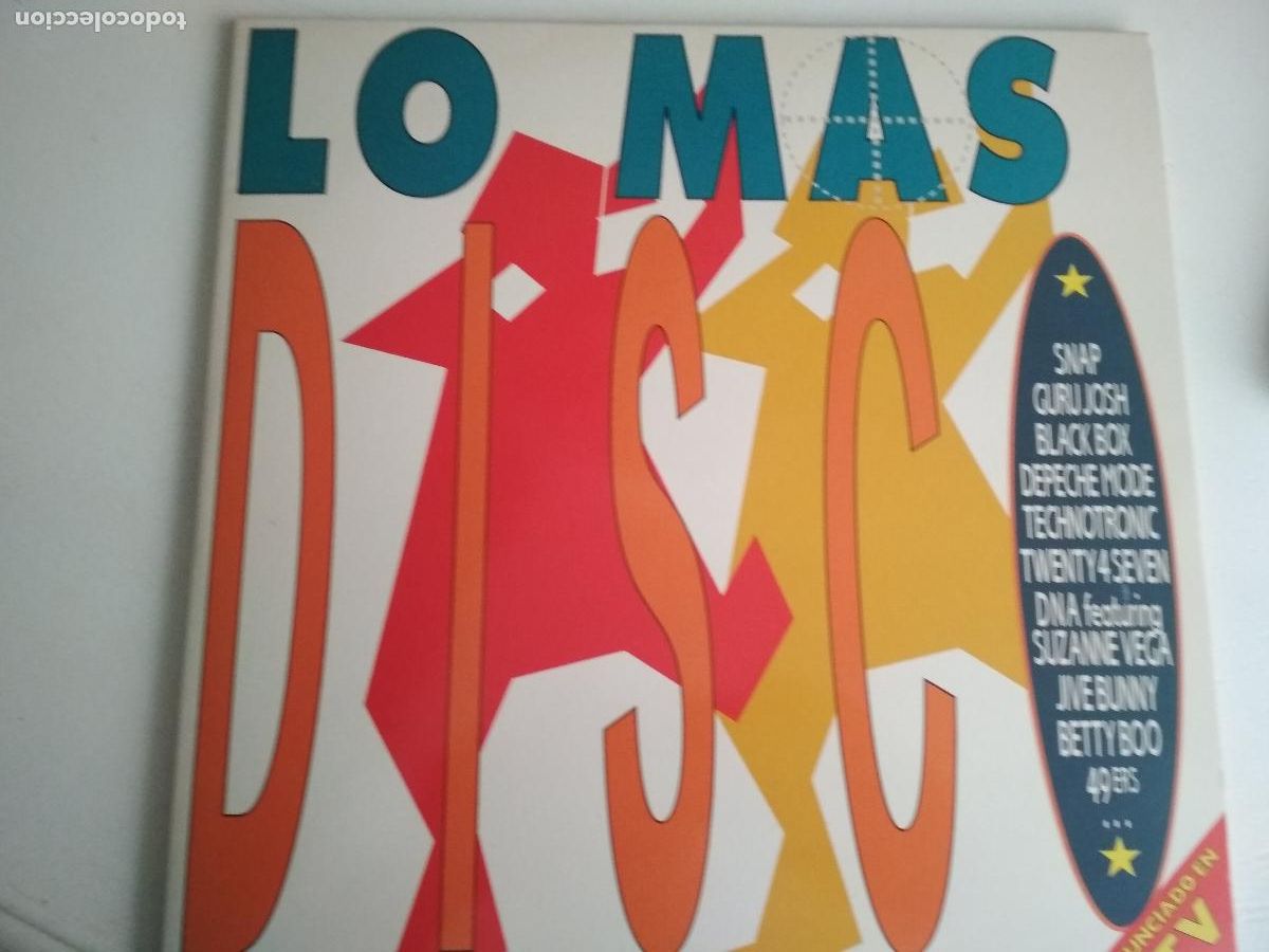 Discos de vinilo: &lrm; Lo Mas Disco 2 LPS, DOBLE PORTADA, 1990 - Foto 2