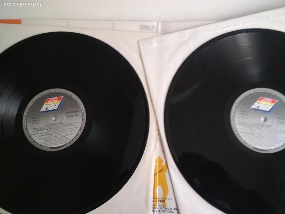 Discos de vinilo: &lrm; Lo Mas Disco 2 LPS, DOBLE PORTADA, 1990 - Foto 4