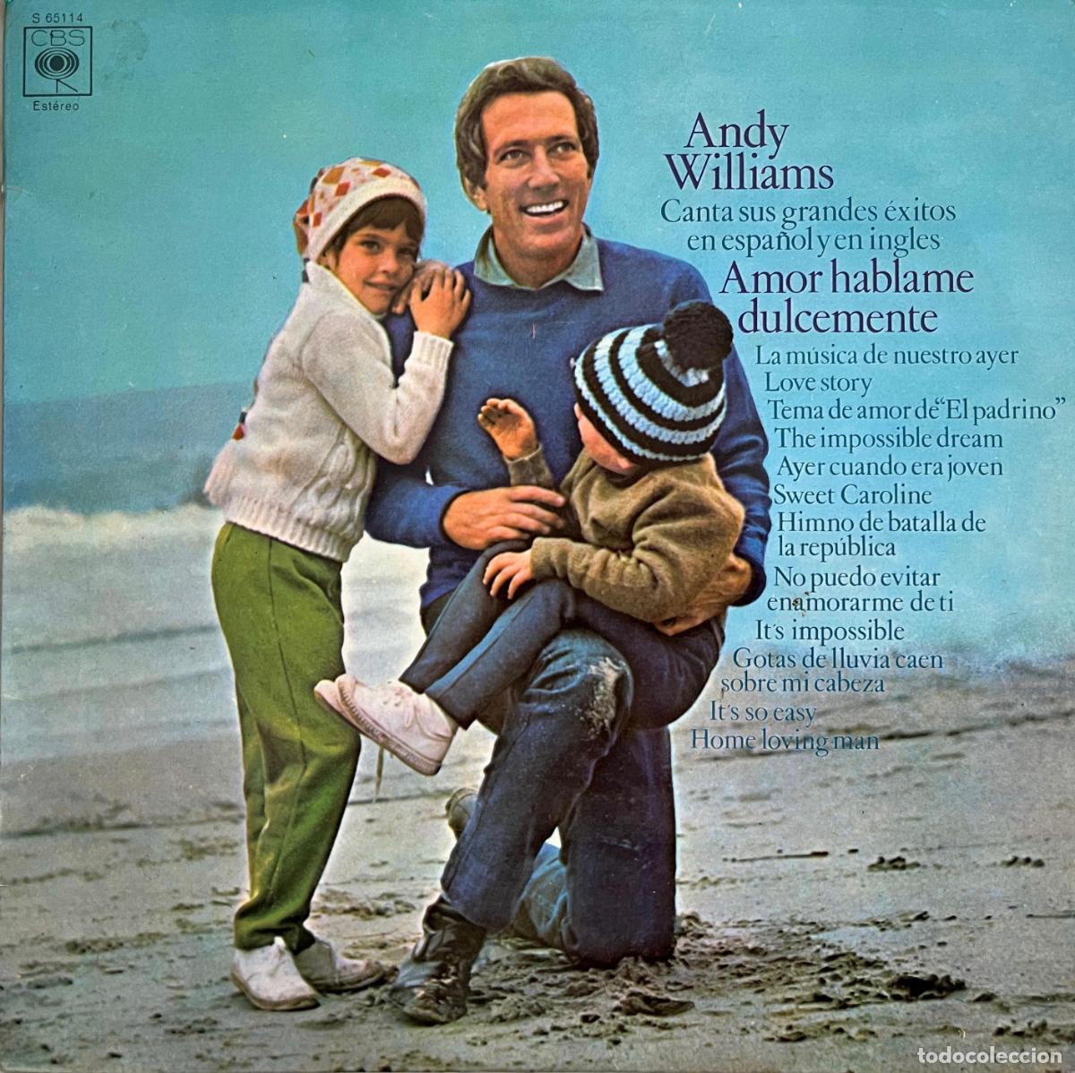 Discos de vinilo: ANDY WILLIAMS CANTA SUS &Eacute;XITOS EN ESPA&Ntilde;OL E INGL&Eacute;S. LP ORIGINAL ESPA&Ntilde;A 1972 - Foto 1