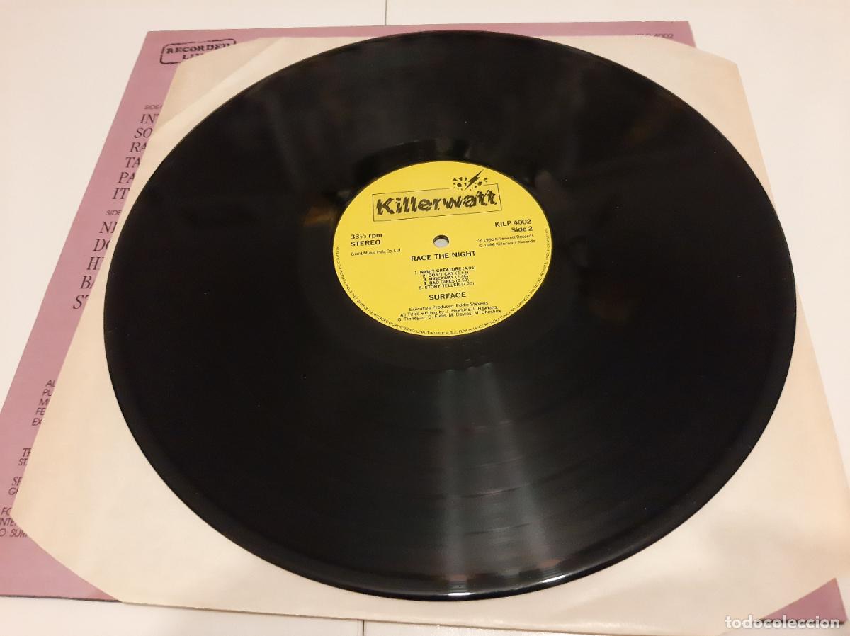 Discos de vinilo: SURFACE -RACE THE NIGHT- (1986) LP DISCO VINILO - Foto 4