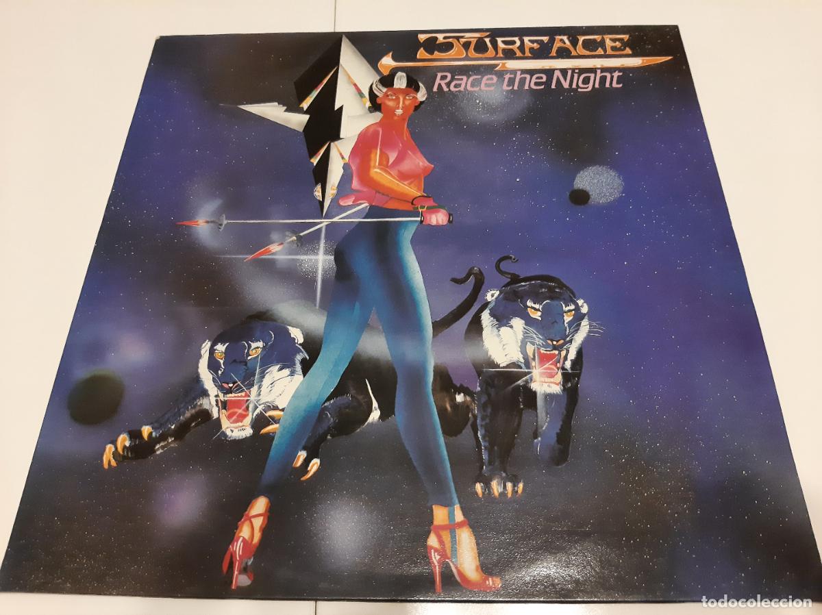 Discos de vinilo: SURFACE -RACE THE NIGHT- (1986) LP DISCO VINILO - Foto 1