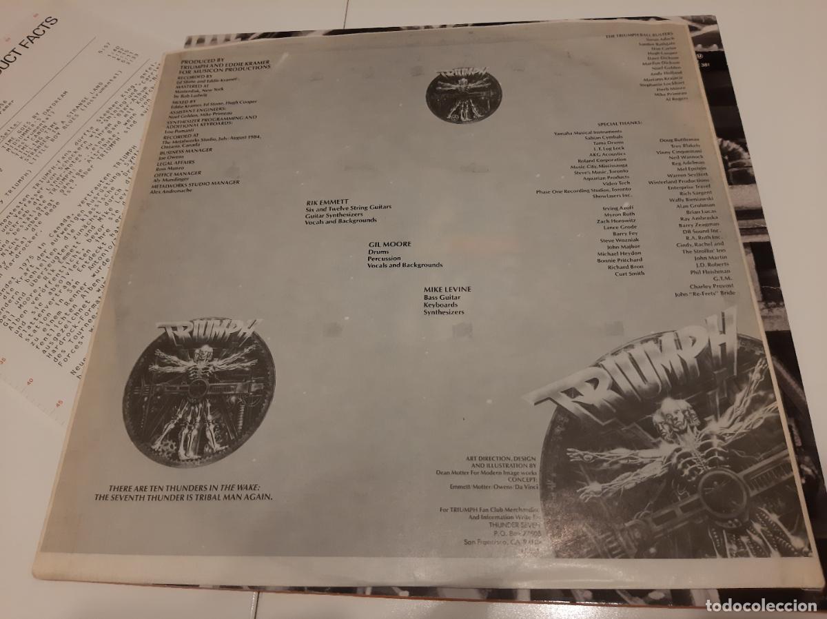 Discos de vinilo: TRIUMPH -THUNDER SEVEN- (1985) LP DISCO VINILO - Foto 5
